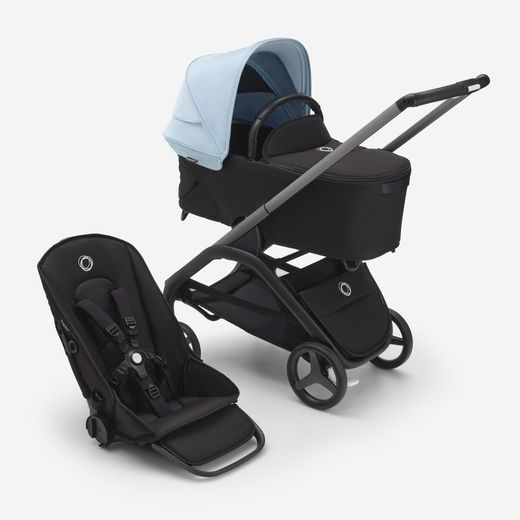 Promoción Bugaboo Dragonfly con capazo (grafito/negro/azul horizonte)