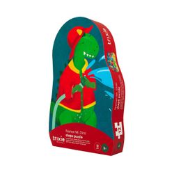 Puzzle de formas - Bombero Mr. Dino - 12 piezas