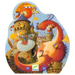Vaillant und der Drache Djeco Silhouette Puzzle