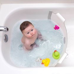Bathtub reducer Babydam white / pink