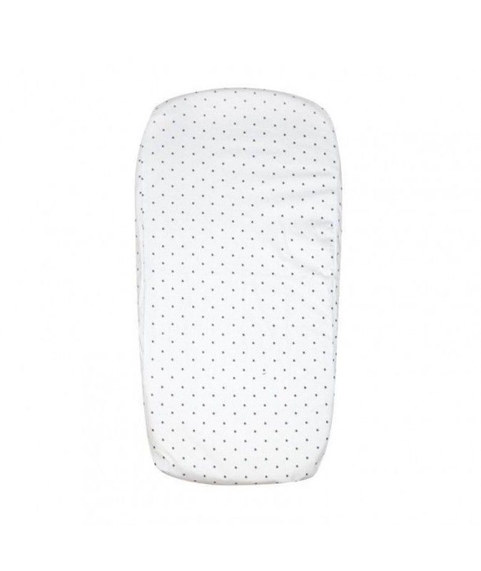 Sábana bajera impermeable para capazo 68x30cm Fundas BCN Grey Stripes