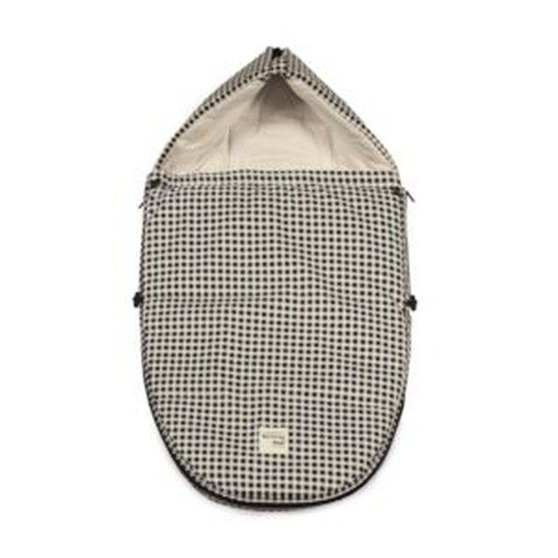 Saco Cuco 2 en 1 entretiempo I Love Vichy negro Walking Mum