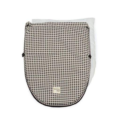 Sac Cuco 2 en 1 entretemps I Love Vichy negre Walking Mum