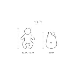 Sac de dormir Magic Bag 0-3m Bemini amb manyoples Rosa vella tog 3