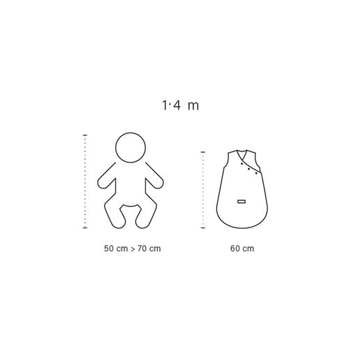 Sac de dormir Magic Bag 0-3m Bemini amb manyoples Rosa vella tog 3