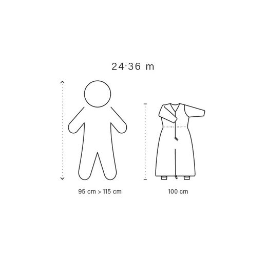 Bemini Magic Bag 18-36 m Schlafsack mit abnehmbaren Beinen, Arena Tog 3