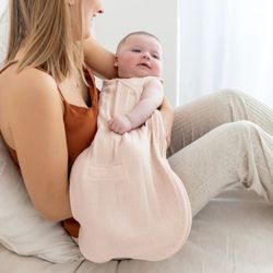 Sleeveless sleeping bag Magic Bag 1-4m Bemini Pink swaddle tog 0.5