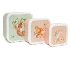 Set mit 3 Lunchboxen von Bear and Friends Tutete