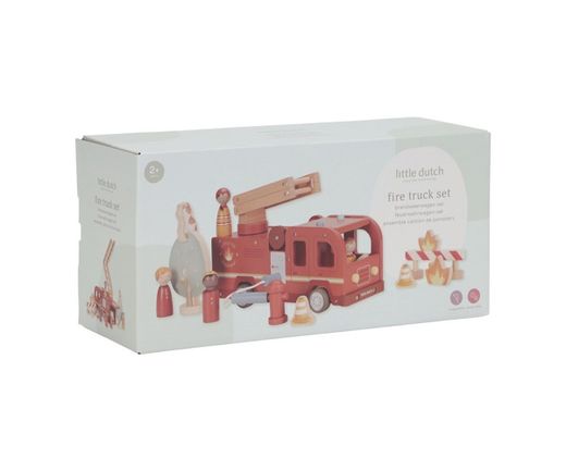 Camion de pompiers avec figurines empilables - Little Dutch