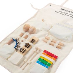 Conjunto de 8 instrumentos musicais Childhome + organizador dobrável