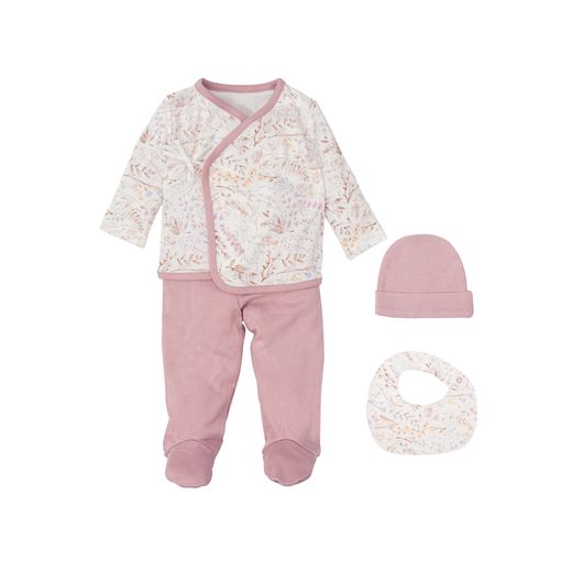 Set naixement - 4p (jubó, polaina, gorret i pitet 19x19) (0/1m) Bimbidreams