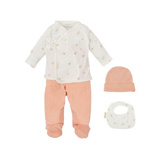 Set naixement - 4p (jubó, polaina, gorret i pitet 19x19) (0/1m) Bimbidreams