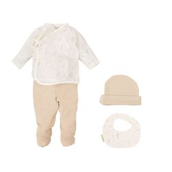 Set naixement - 4p (jubó, polaina, gorret i pitet 19x19) (0/1m) Bimbidreams