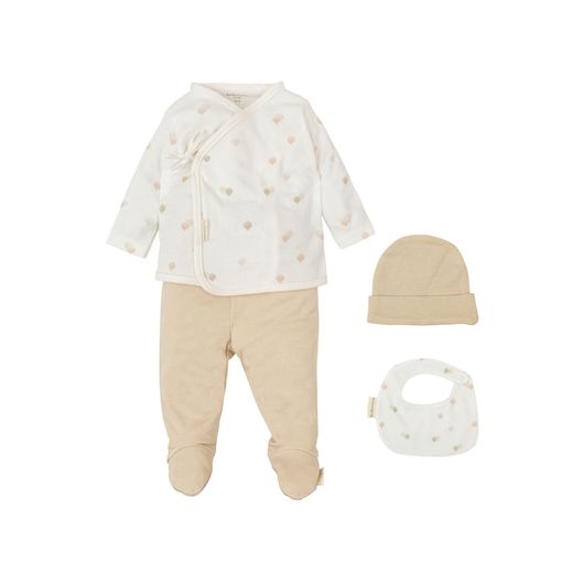 Set naixement - 4p (jubó, polaina, gorret i pitet 19x19) (0/1m) Bimbidreams