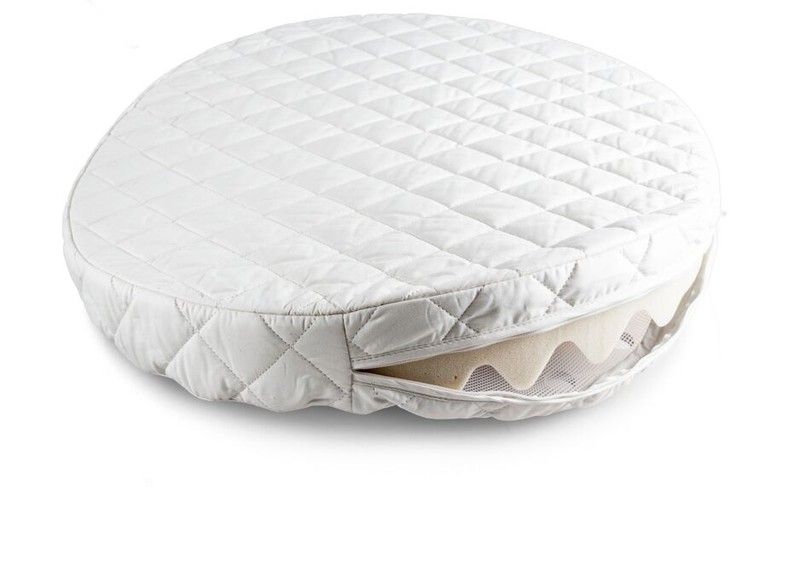 Stokke Sleepi Materasso Per Culla Bianco – Letto Evolutivo 0-3 Anni, Forma Ovale, 70x120 Cm
