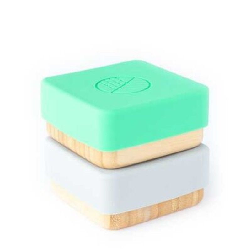 Snack bamboo 2 ud. Eco Rascals Azul/Gris