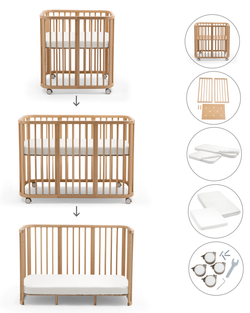 Stokke Cuna evolutiva Nighti 3 en 1 (desde el nacimiento hasta los 5 años)