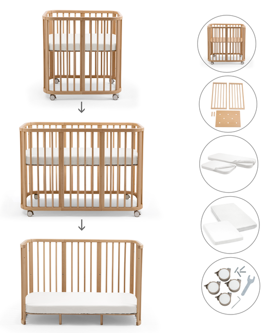 Stokke Cuna evolutiva Nighti 3 en 1 (desde el nacimiento hasta los 5 años)
