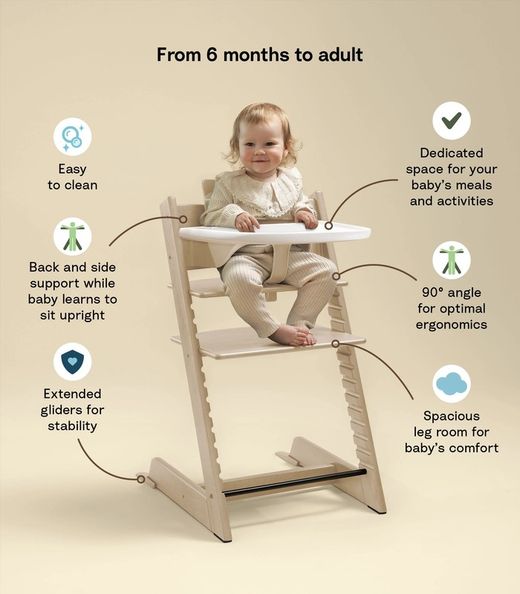 Chaise haute Tripp Trapp® + plateau Stokke®