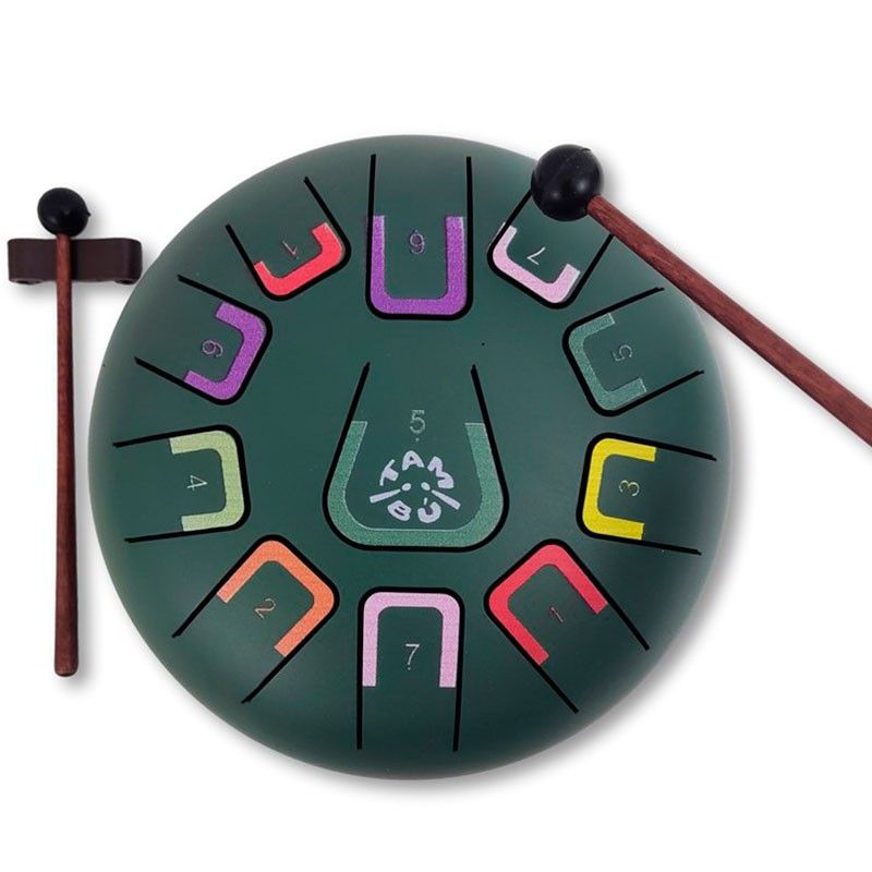 Tambú - Tambor de lengüetas con 11 notas musicales