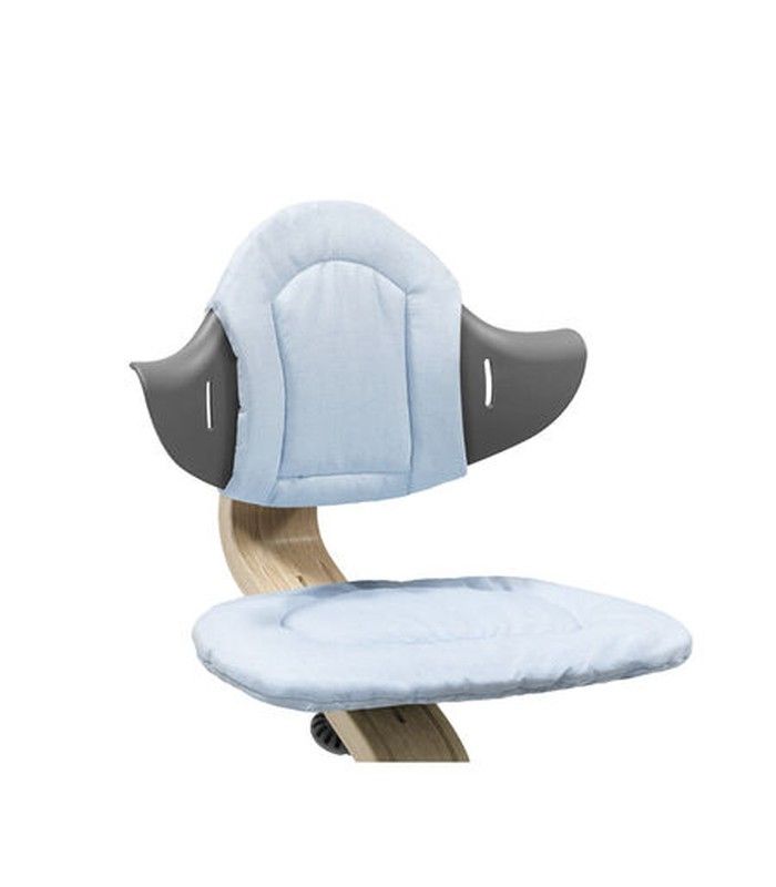Cojín Stokke Nomi Azul / Gris reversible