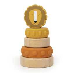 Torre apilable de madera y silicona Trixie