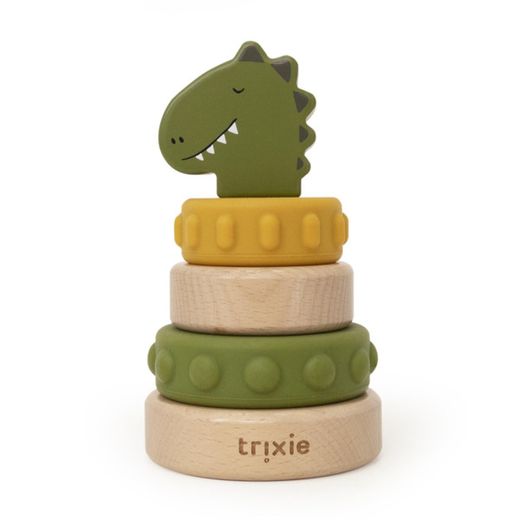 Torre apilable de madera y silicona Trixie