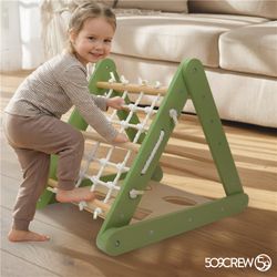 TRIANGULO escalada Verde/Natural Montessori