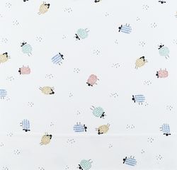 Conjunto de três peças de lençóis estampados em algodão orgânico para berço maxi - Sonpetit