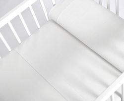 Ensemble de trois pièces de draps-housses en coton uni pour berceau - Sonpetit