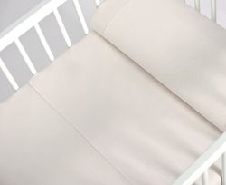 Ensemble de trois pièces de draps-housses en coton uni pour berceau - Sonpetit