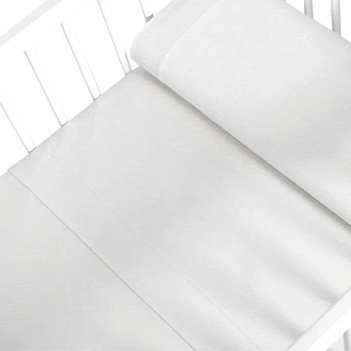 Tríptico sábanas lisas de bambú para capazo/moisés - Sonpetit Blanco
