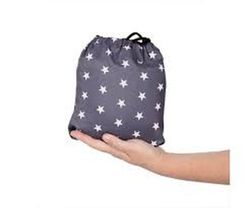 Sack & Seat High Chair, Grey with White Stars