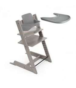 Cadeira alta Stokke Tripp Trapp + Conjunto de bebê + Bandeja