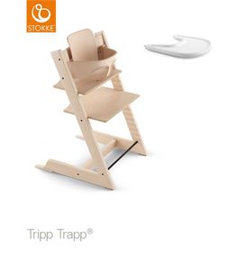 Cadeira alta Stokke Tripp Trapp + Conjunto de bebê + Bandeja