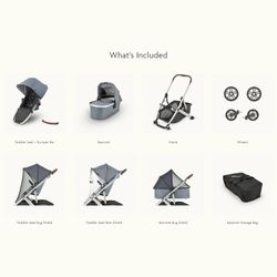UPPAbaby VISTA v2 amb cabàs - GREGORY, blau melange