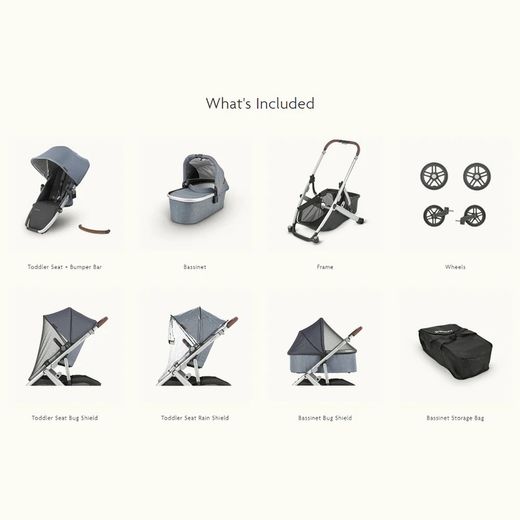 UPPAbaby VISTA v2 amb cabàs - GREGORY, blau melange