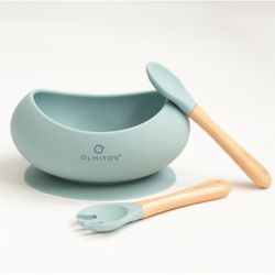 Talheres de silicone (3 peças) - Olmitos