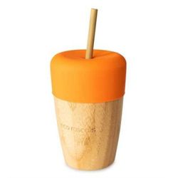 Bamboo glass with straw 240ml Eco Rascals