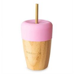 Bamboo glass with straw 240ml Eco Rascals