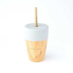 Bamboo glass with straw 240ml Eco Rascals