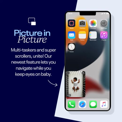 Vigilabebés Nanit Pro con IA y soporte flexible